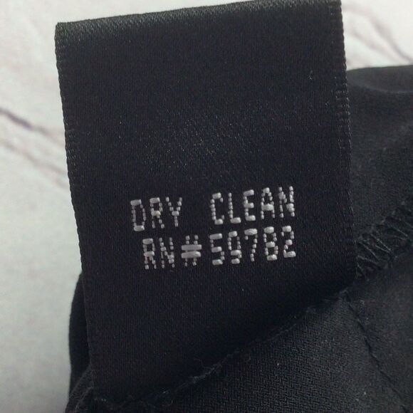 Adrianna Papell Dress Women's Size 4 Black Tiered Ruffles Cruise Wedding Guest - Picture 8 of 11